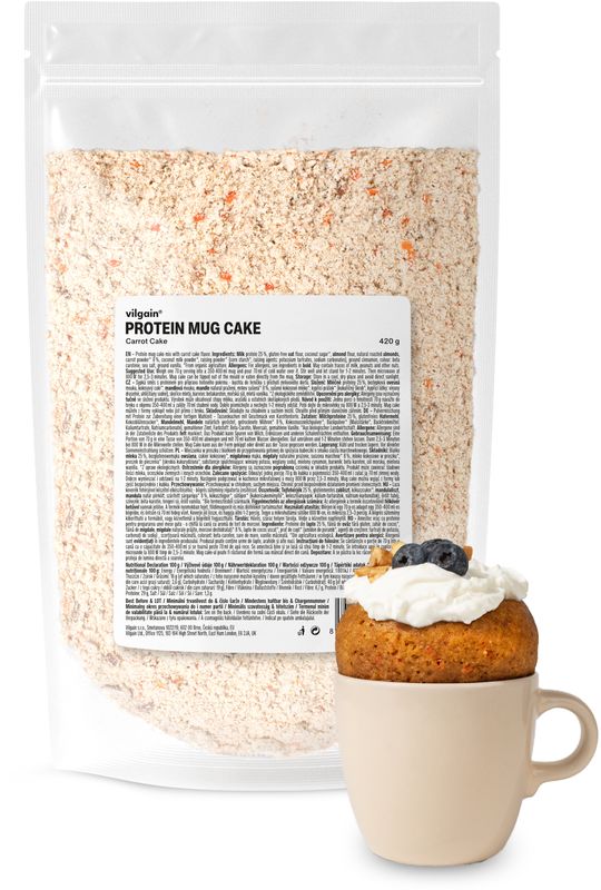 Vilgain Protein Mug Cake Mix – mrkvový dort 420 g Obrázek