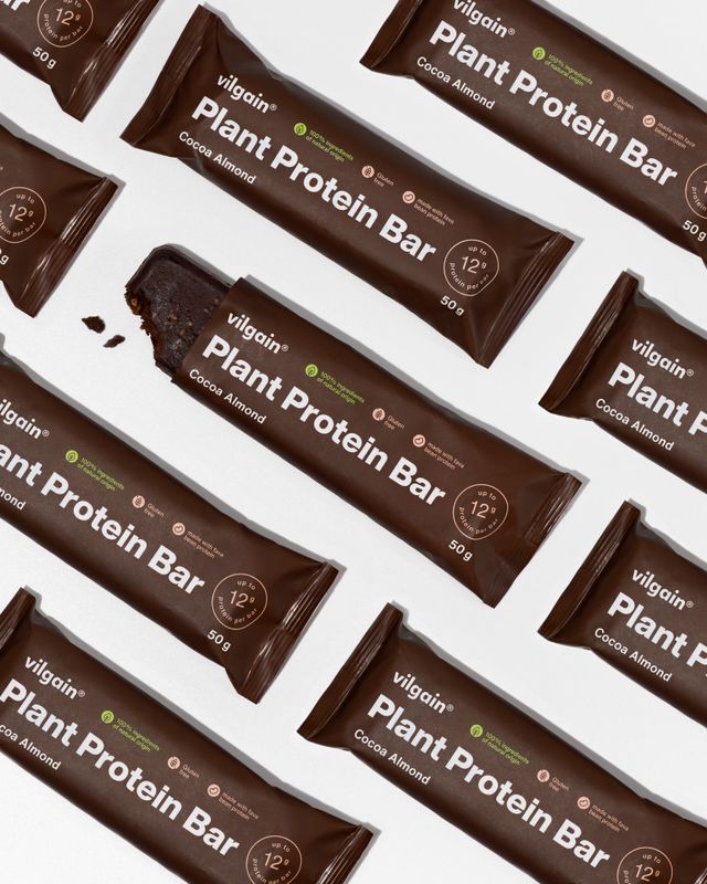 Vilgain Vegan Protein Bar mandle/kakao 50 g Obrázek