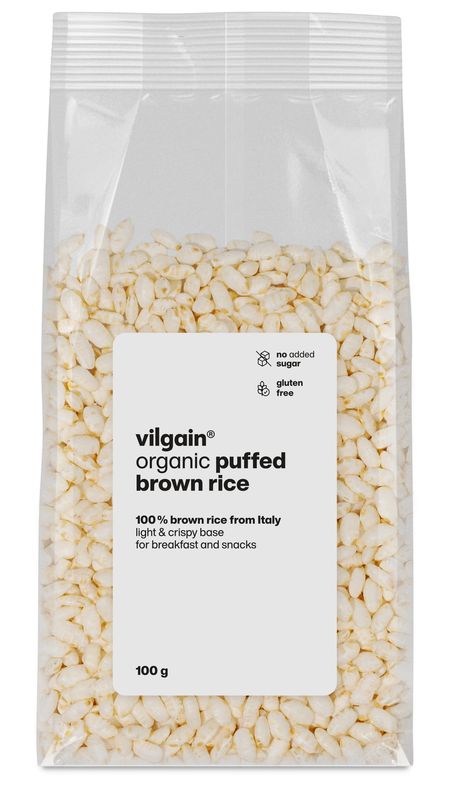 Vilgain Pufovaná celozrnná rýže BIO – 100 g