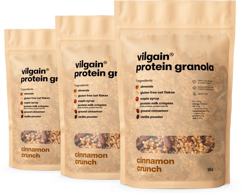 Levně Vilgain Protein Granola – 3× křupavá skořice 350 g