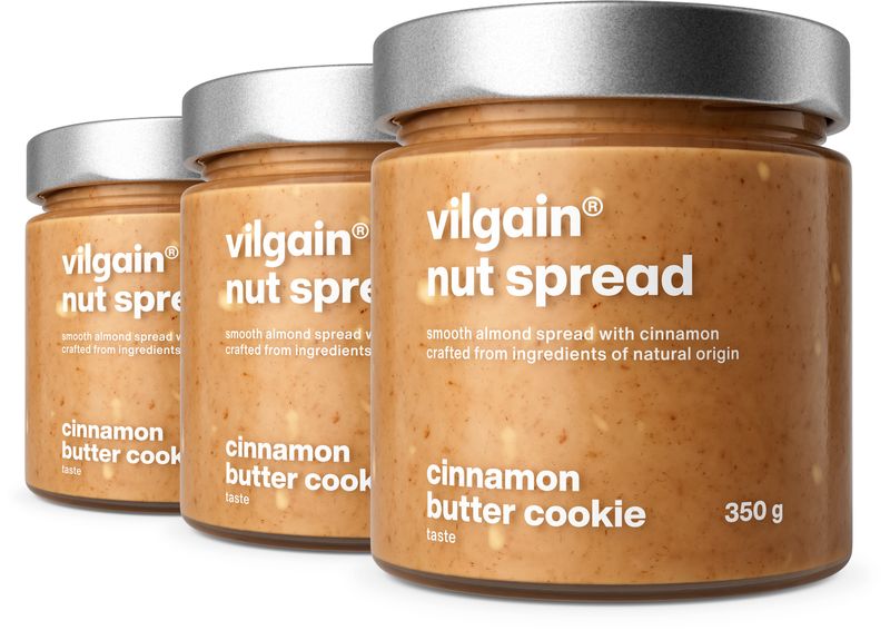 Vilgain Nut Spread –  3× Škoricovo-máslová sušienka 350 g