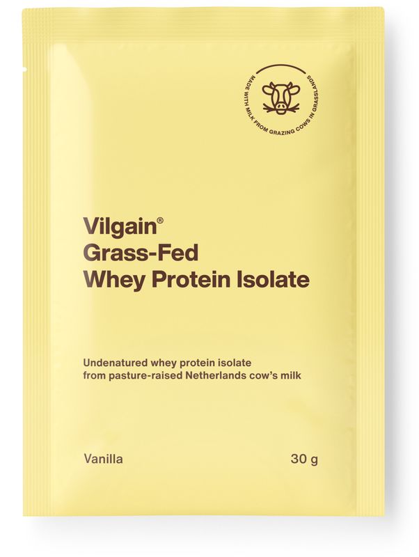 Vilgain Grass-Fed Whey Protein Isolate vanilka 30 g Obrázek