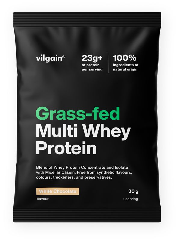 Levně Vilgain Grass-Fed Multi Whey Protein – bílá čokoláda 30 g