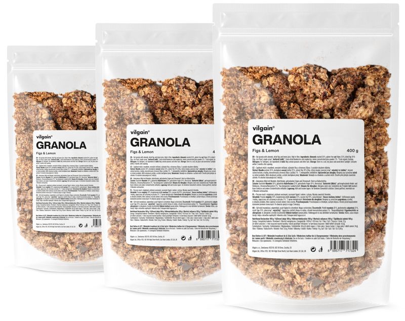 Vilgain Granola –  3× Fíky a citron 400 g