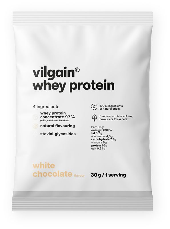 Levně Vilgain Whey Protein – bílá čokoláda 30 g