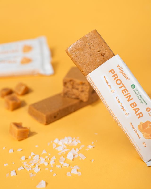 Vilgain Prebiotic Protein Bar Low Sugar slaný karamel 55 g Obrázek