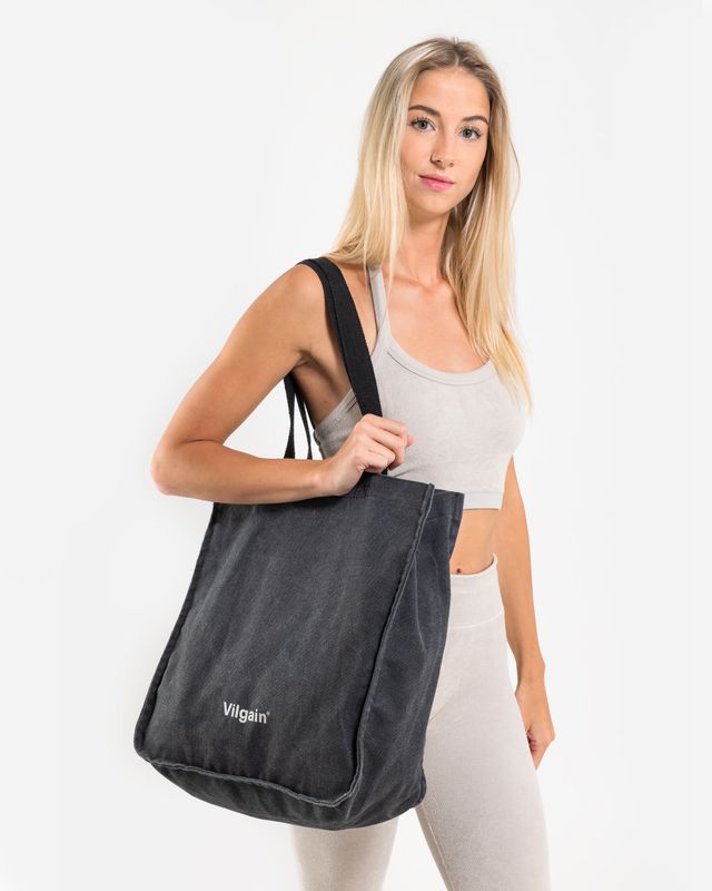 Vilgain Bavlněná taška vintage black 25 l