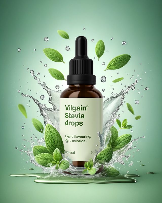 Vilgain Stevia Drops natural 50 ml Obrázek