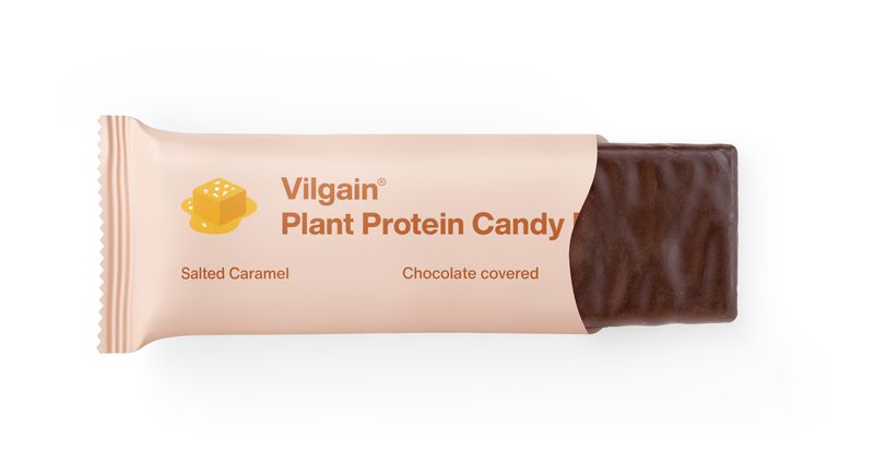 Vilgain Plant Protein Candy Bar slaný karamel 45 g Obrázek