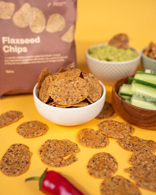 Vilgain Flaxseed Chips pikantní 50 g Obrázek