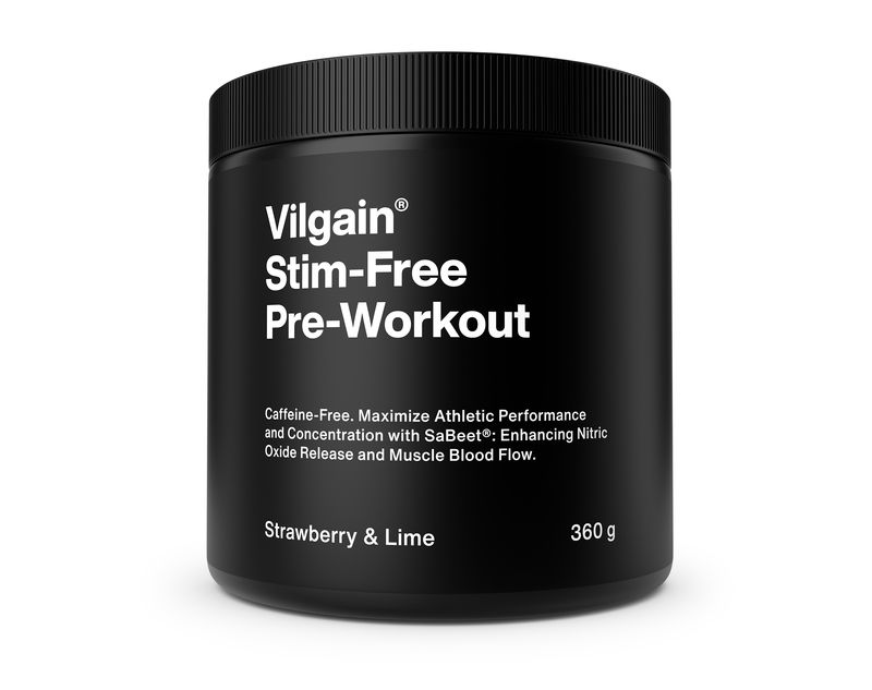 Vilgain Pre-Workout bez stimulantů 2.0 jahoda/limetka 360 g Obrázek
