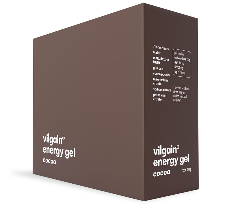 Vilgain Energy gel – kakao 480 g (12 x 40 g)