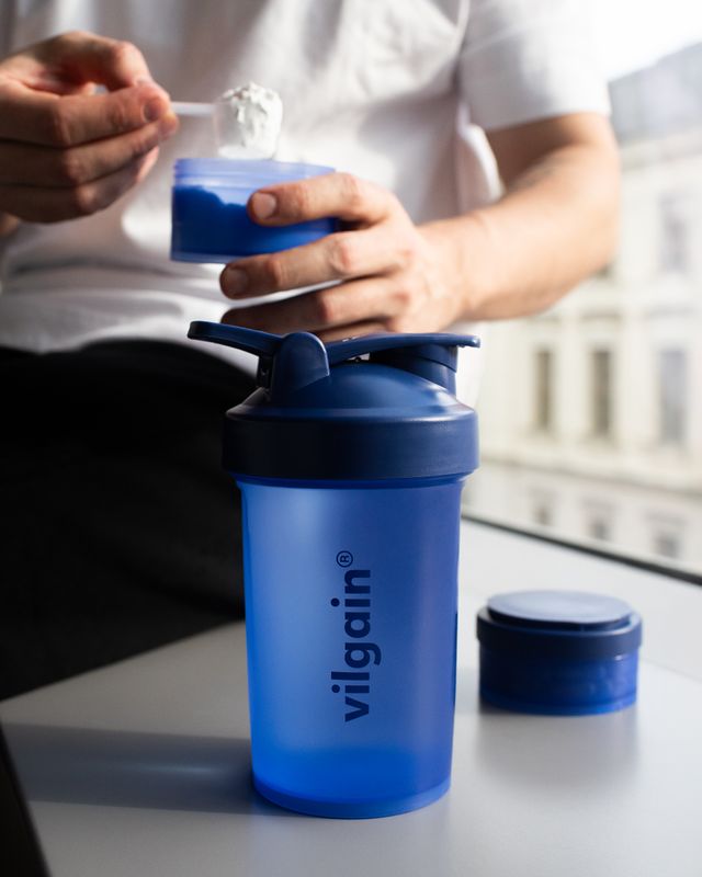 Vilgain Shaker Pro 2Go – Velvet 450 ml + 150 ml + 100 ml Obrázek