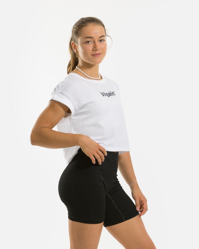 Vilgain Logotype Crop Top M Bílá Obrázek