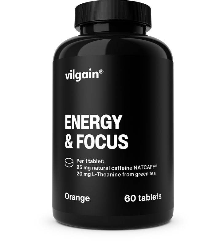 Vilgain Energy & Focus Tabs pomaranč 60 tabliet Obrázek