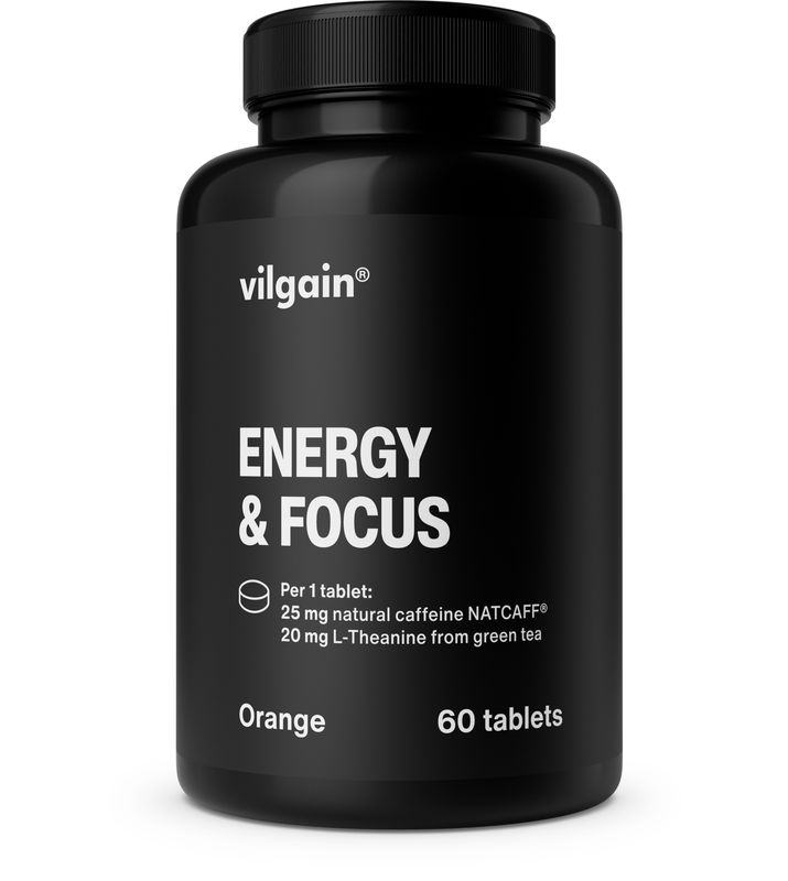 Levně Vilgain Energy & Focus Tabs – pomeranč 60 tablet
