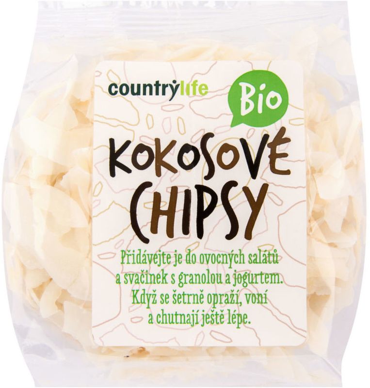 Country Life Kokosové chipsy BIO – 150 g