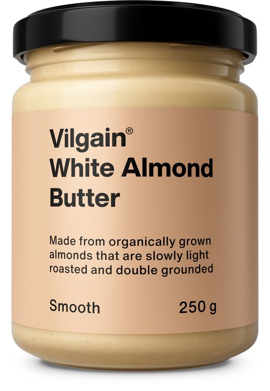 Levně Vilgain Bílé mandlové máslo z blanšírovaných mandlí BIO – smooth 250 g