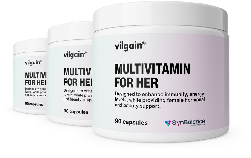 Vilgain Multivitamin pro ženy – 3× 90 kapslí