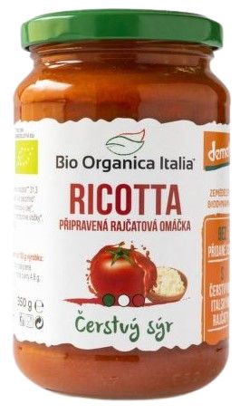 Bio organica Italia Omáčka paradajková BIO – ricotta 350 g