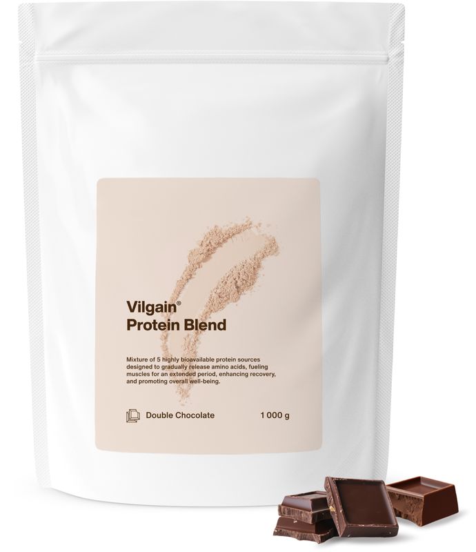 Vilgain Protein Blend dvojitá čokoláda 1000 g Obrázek