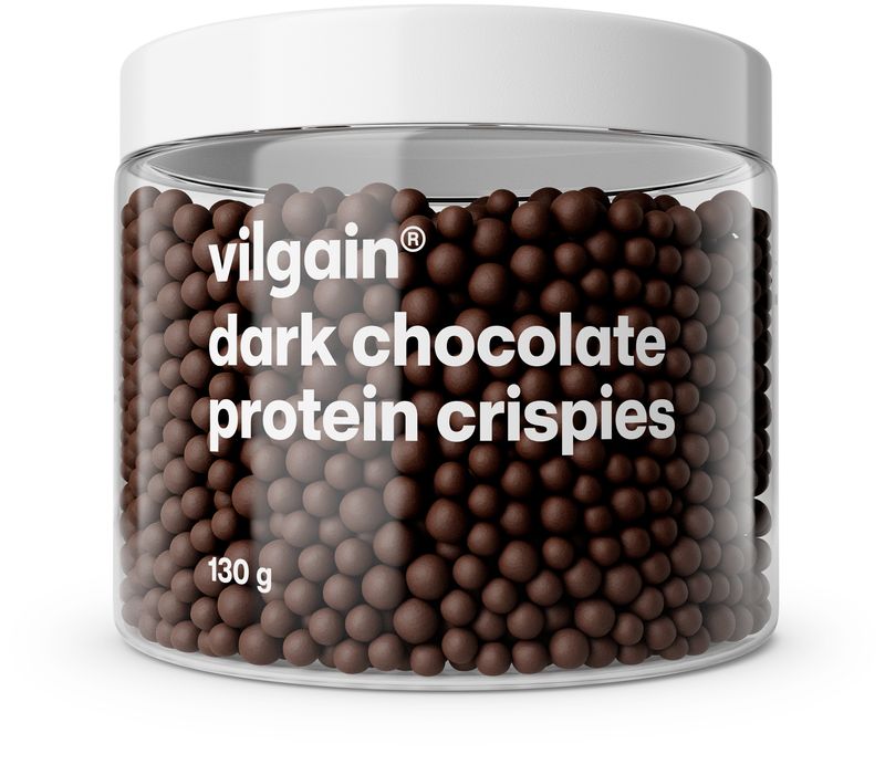 Vilgain Protein Crispies – hořká čokoláda 130 g