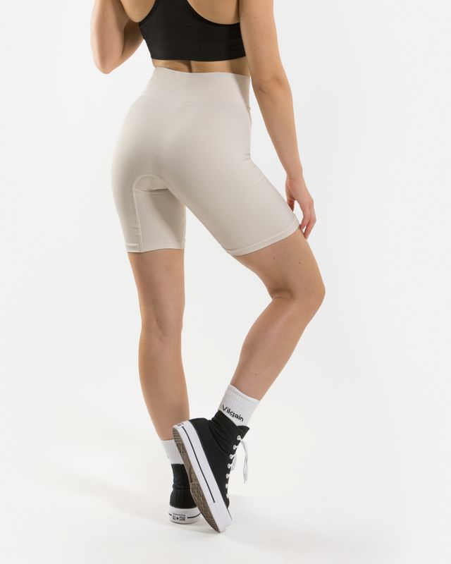 Vilgain Seamless Ribbed Biker Shorts S/M sand Obrázek