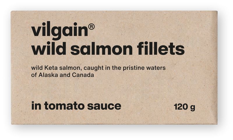 Vilgain Filety z divokého lososa – rajčatová omáčka 120 g