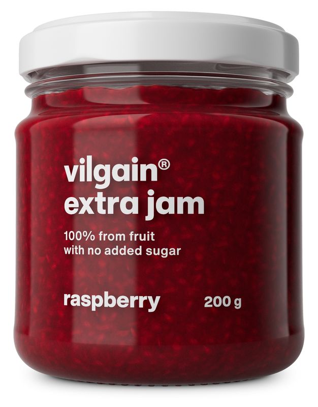 Vilgain Extra džem – malina bez přidaného cukru 200 g