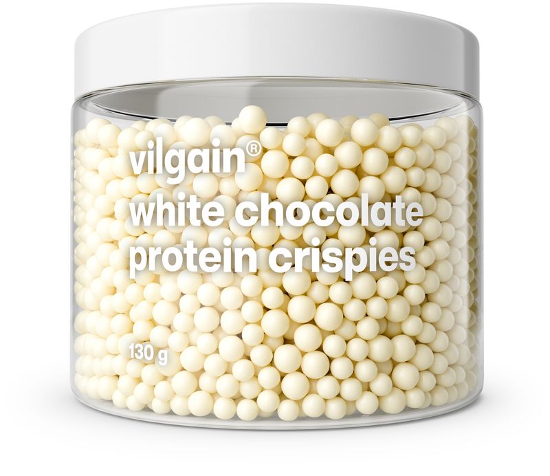 Levně Vilgain Protein Crispies – bílá čokoláda 130 g