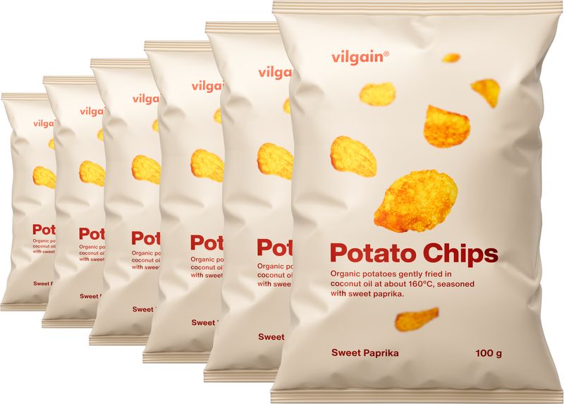 Vilgain Bramborové chipsy BIO –  6× sladká paprika 100 g Obrázek