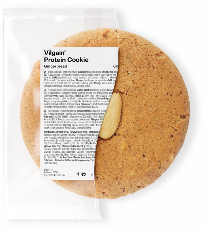 Vilgain Protein Cookie perníček 80 g Obrázek