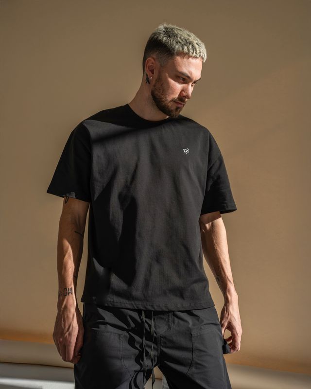 Vilgain Heavy Oversize Tee – M/L Jet black Obrázek