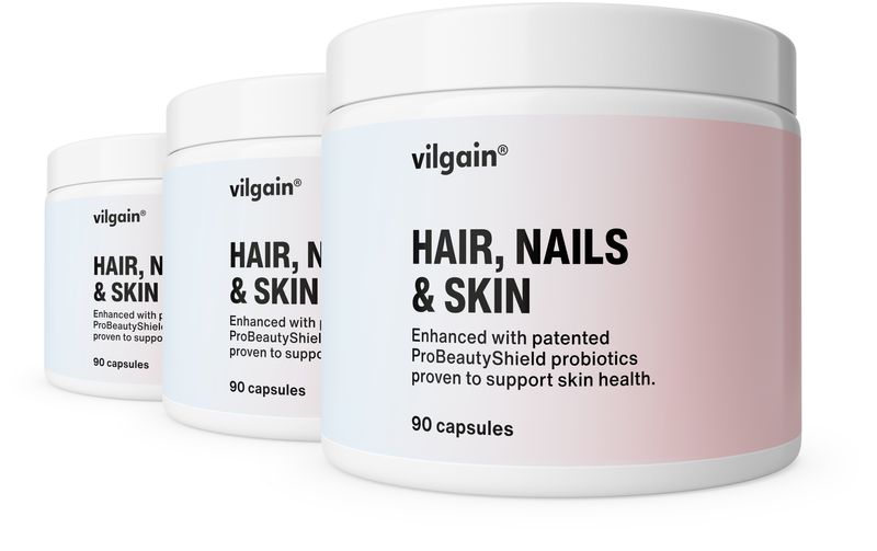 Vilgain Hair, Nails & Skin – 3× 90 kapslí
