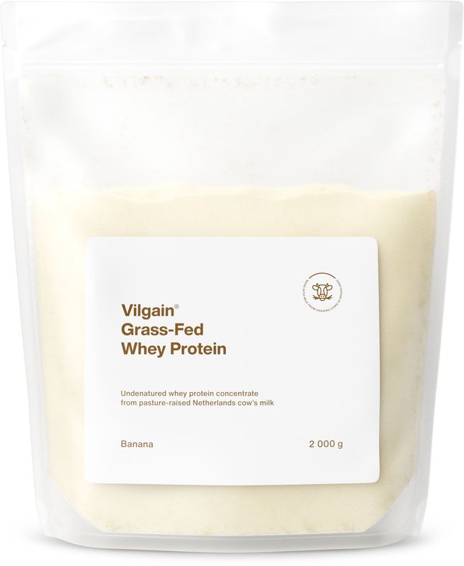 Vilgain Grass-Fed Whey Protein banán 2000 g Obrázek