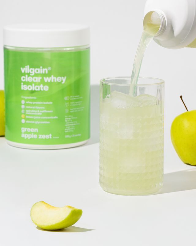 Vilgain Clear Whey Isolate Green apple zest 500 g Obrázek