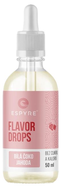 Espyre Flavor Drops – biela čokoláda/jahoda 50 ml