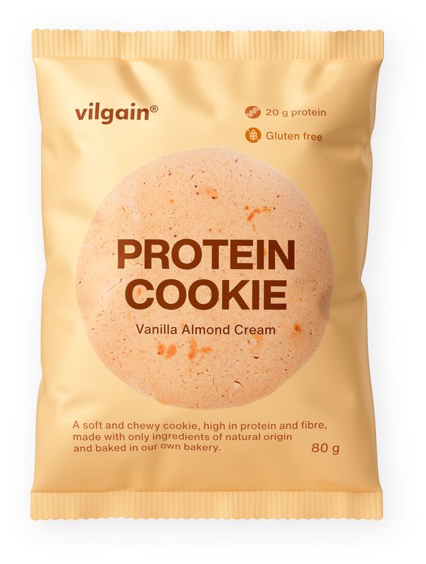 Vilgain Protein Cookie – Vanilkový krém s mandlemi 80 g