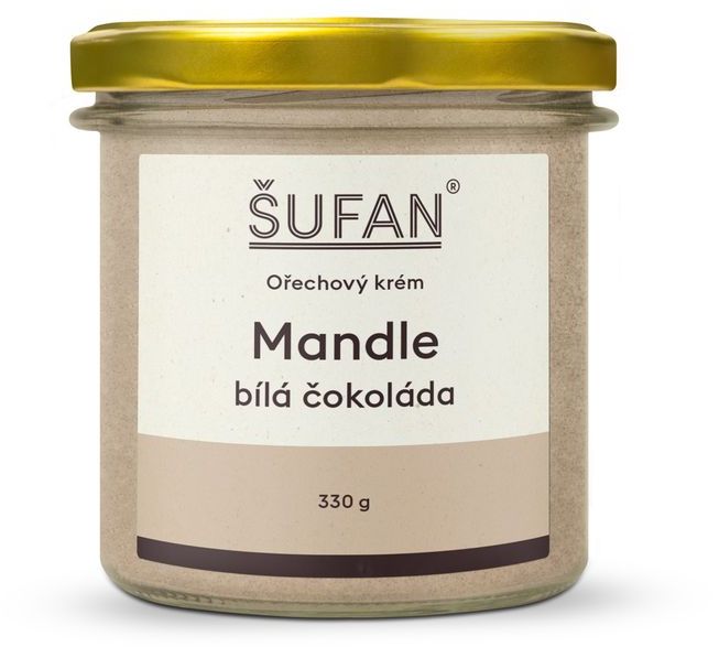 Šufan Mandlové máslo s bílou čokoládou – 330 g