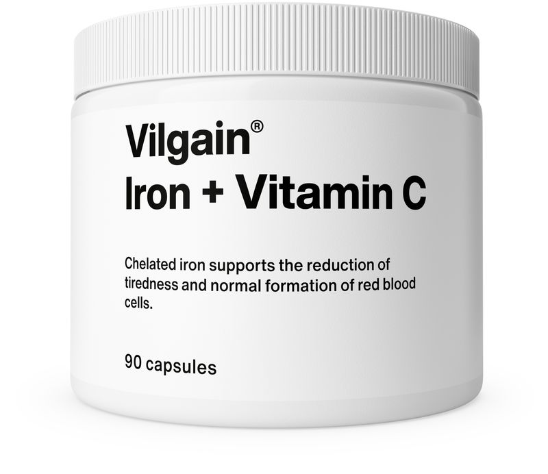 Vilgain Železo + Vitamin C 90 kapslí Obrázek