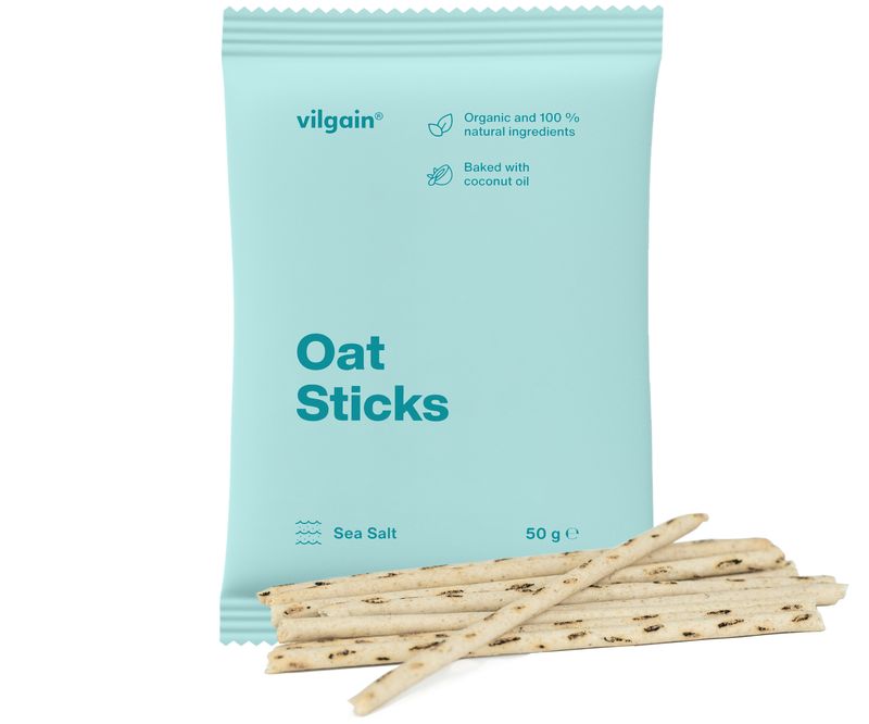 Vilgain Oat Sticks BIO mořská sůl 50 g Obrázek