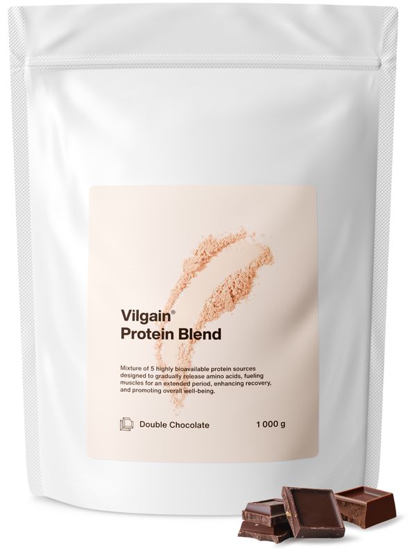 Vilgain Protein Blend dvojitá čokoláda 1000 g Obrázek