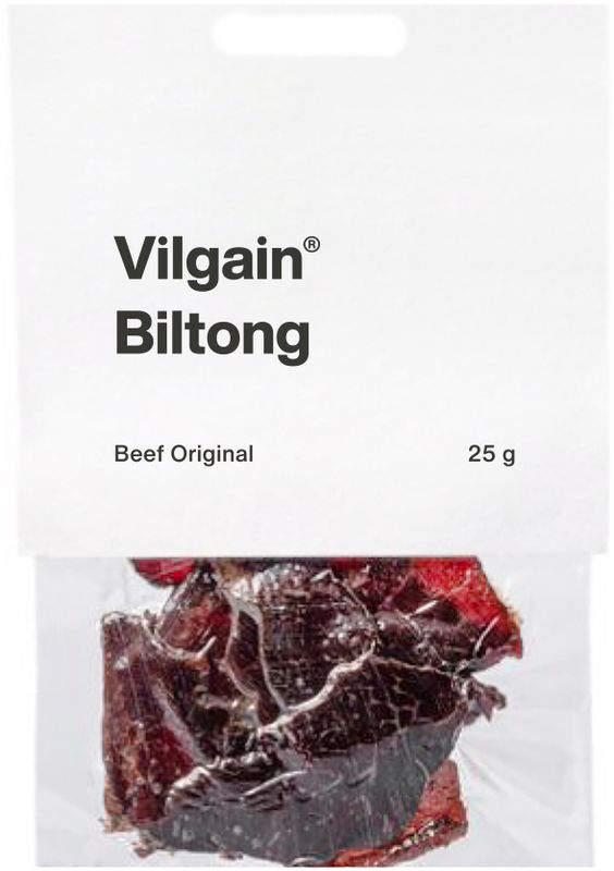 Vilgain Sušené hovězí maso biltong original 25 g Obrázek