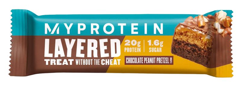 Myprotein 6 Layer Bar (Layered Protein Bar) – Schokoladen-Erdnussbutter-Brezeln 60 g