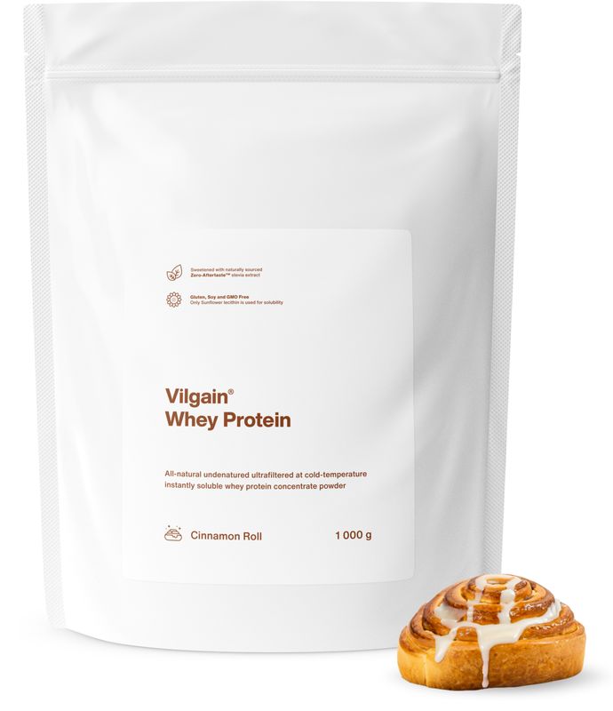 Vilgain Whey Protein skořicová rolka 1000 g Obrázek