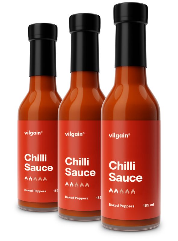 Vilgain Chilli omáčka – 3× pečené papriky 185 ml