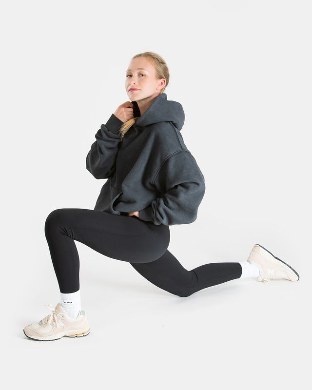 Vilgain Oversize Hoodie XS/S mineral wash black Obrázek