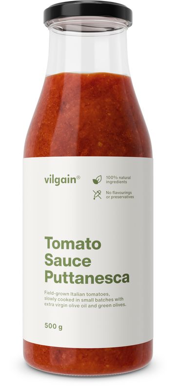 Levně Vilgain Rajčatová omáčka – Puttanesca 500 g