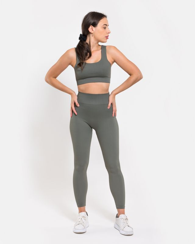 Vilgain Seamless Ribbed Leggings S/M moss Obrázek