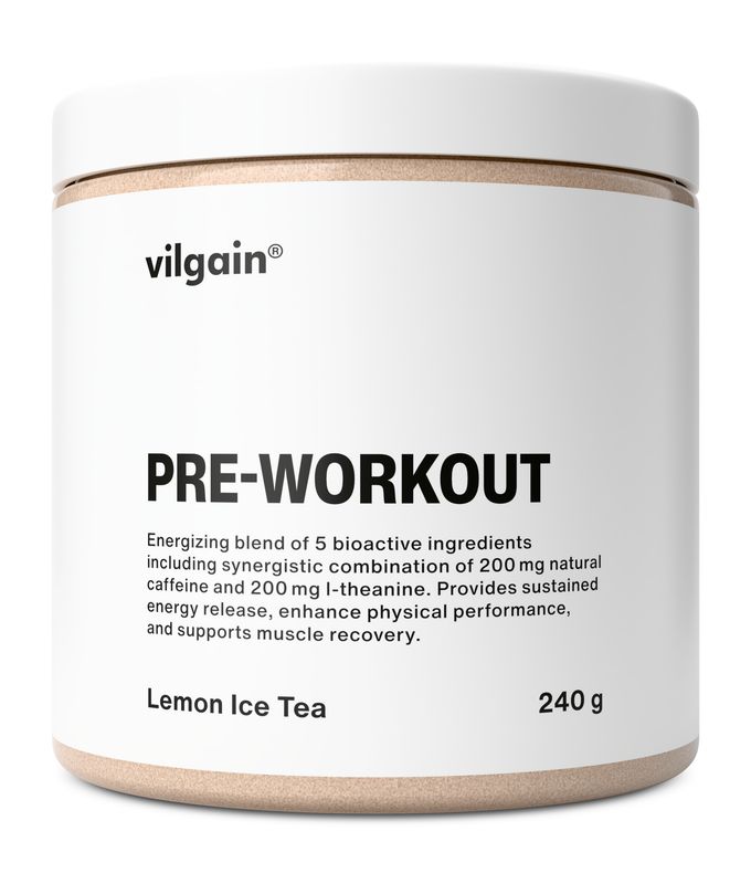 Levně Vilgain Pre-Workout – citronový ledový čaj 240 g
